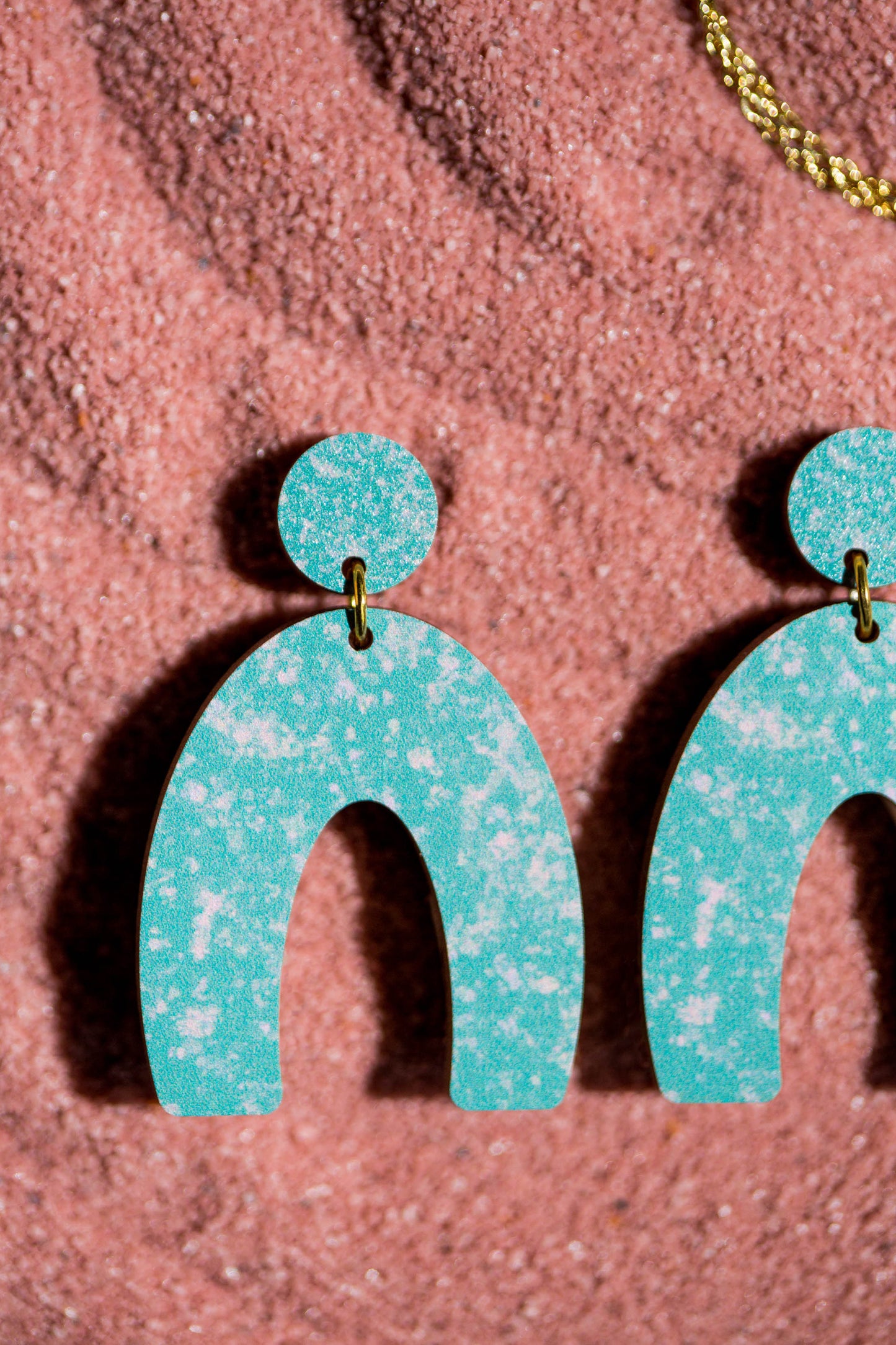 SALE: Dappled Earrings Mint Green